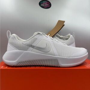 Nike MC Trainer 3 White Metallic Platinum BRAND NEW Size 12 Women
